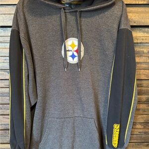 NFL Team Apparel Pullover Hoodie XL Pittsburgh Steelers Hooded‎ Sweatshirt Long